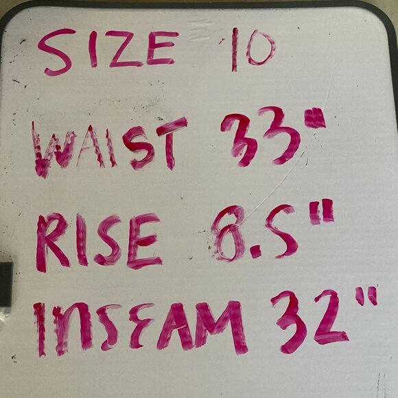 Express X2 Denim low rise light wash flared distressed jeans 10 Y2K cotton - Picture 15 of 15